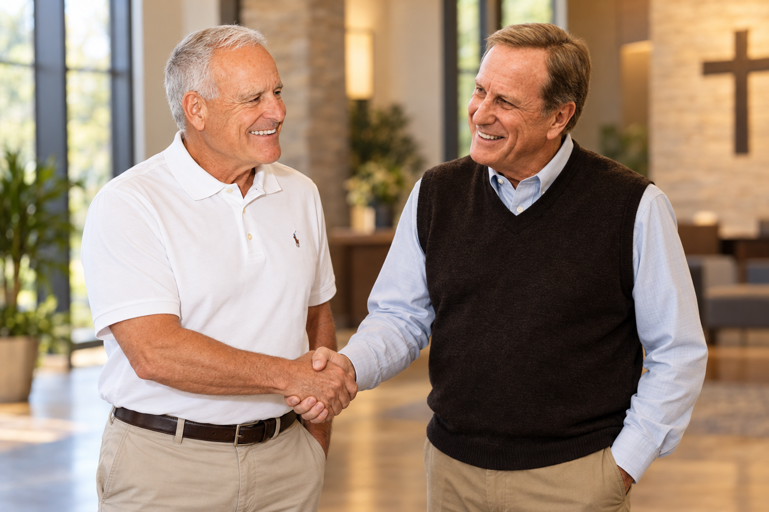 Rick Saling with Pastor Bob Russell
